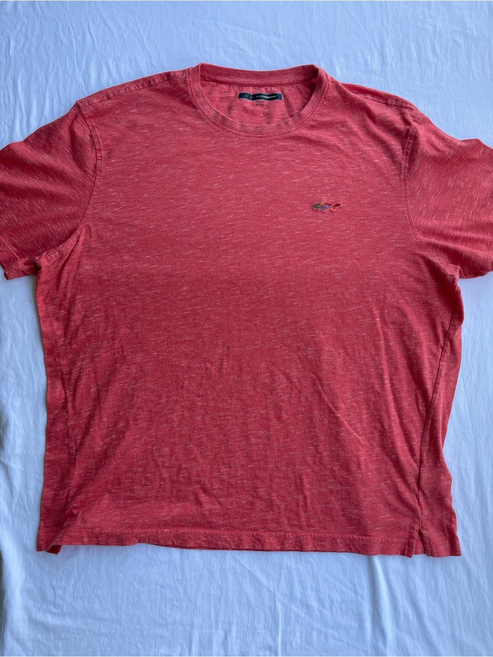 Greg Norman Collection Heathered Red Crewneck Short-Sleeve Tee